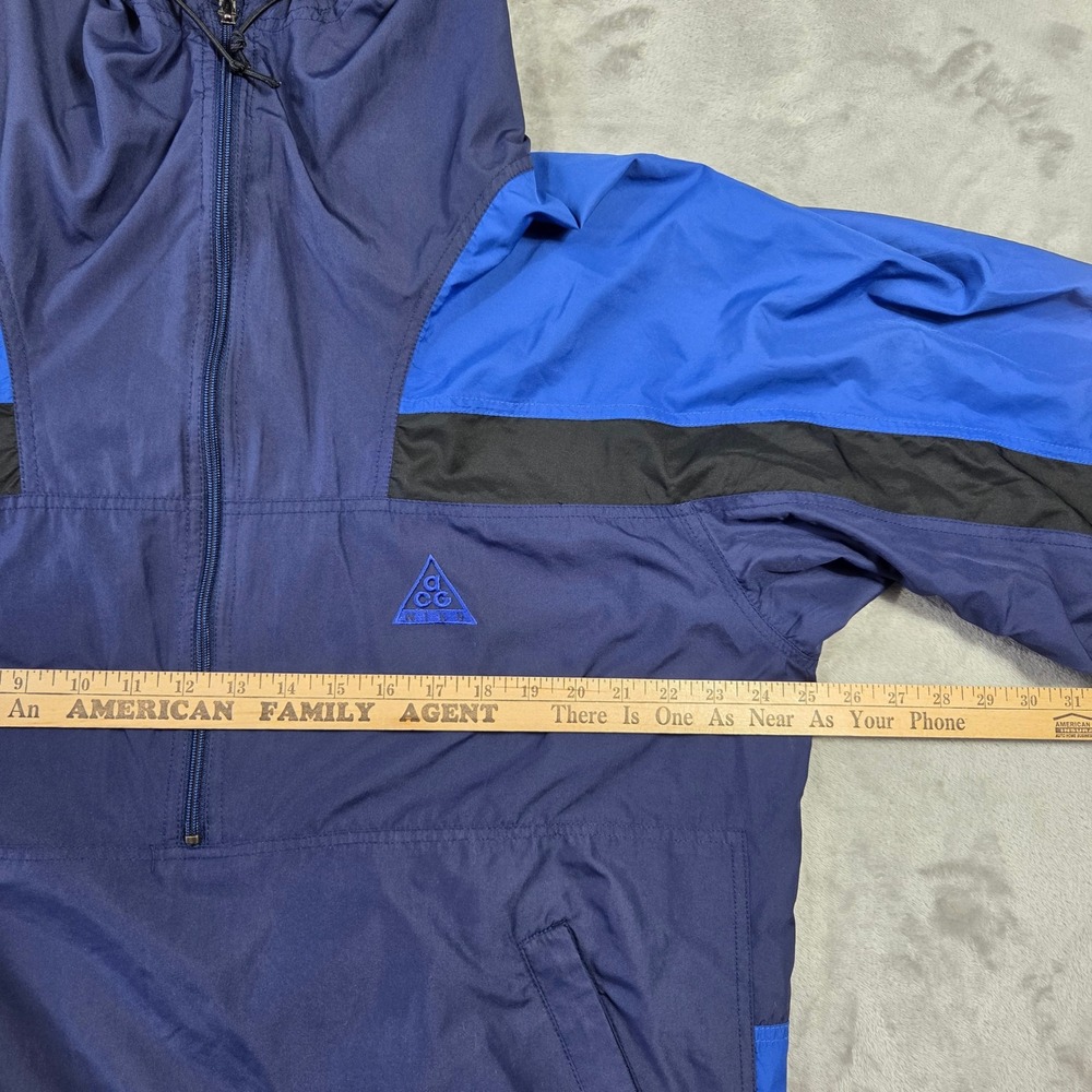 Nike ACG Anorak Pullover Hooded‎ Jacket Mens L Athleisure Retro Streetwear Gym - Picture 2 of 6